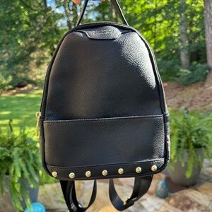 Juicy Couture Black Mini Backpack with Gold Studs